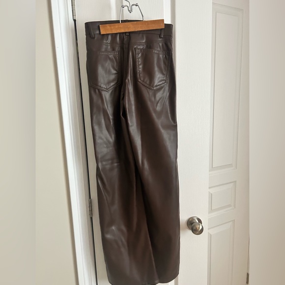 Garage Straight Leg Leather Pants - Picture 6 of 6